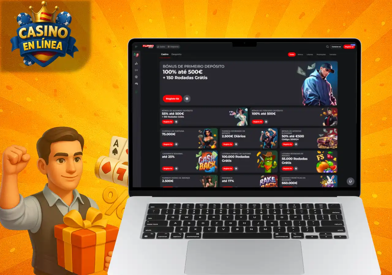 Comparativa de casinos con bonos sin depósito mostrada en un portátil con distintas ofertas disponibles